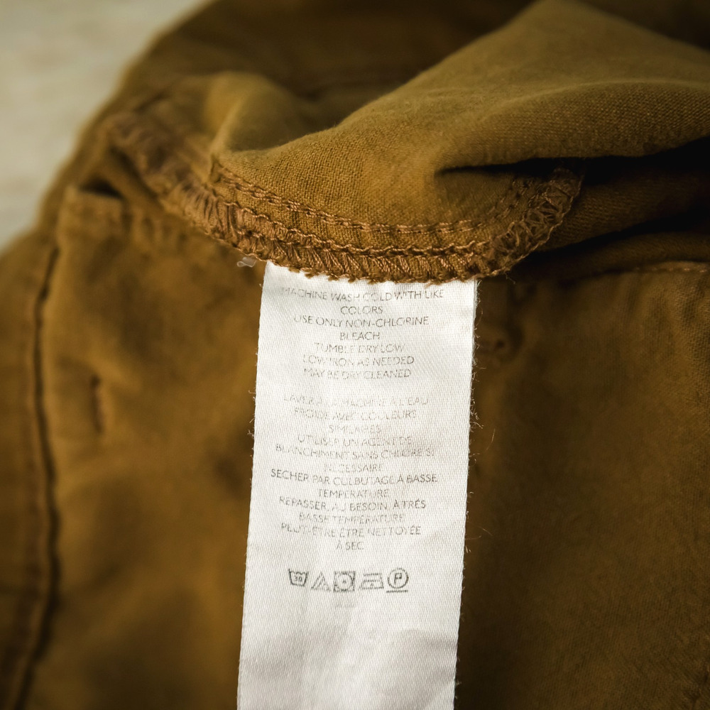 Free People Size 10 Billie Chino Brown Pleated Button High Waist Cotton Shorts - Picture 5 of 8